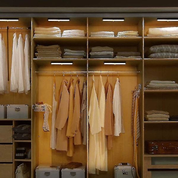 Skaplys med bevegelsessensorer Skaplys Led trådløs garderobe med 2 magnetstrimler Cab