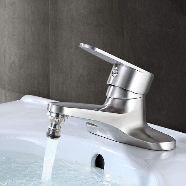 2 st Brassgängade Slangkopplingar Universal Kranadapter Blandningsslangkran Koppling Köksadapter Kranadapter För Trädgårdsslang 23mm Silver