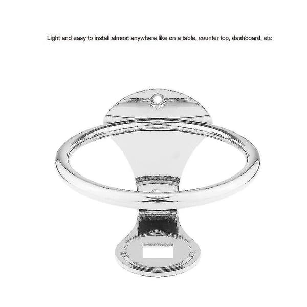 Ny 316 rostfritt stål silver ring dryckhållare stativ montering stöd marin båt. (silver)(1st