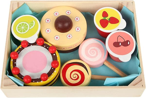 Baicccf Simuleringsmat Leksakssats Utbildningsleksaker Låtsasrollspel Praktisk Förmåga, Snacks
