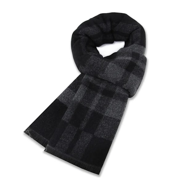 Halsduk Herr Stickad Halsduk Dam Varm Höst Vinter Halsduk, Herrhalsduk Basic Klassisk Modern Elegant Varm Lång Vinterhalsduk(3)