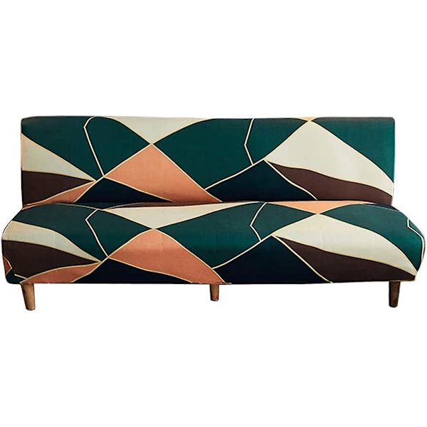 Sofaovertrekk uten armlener stretch 2-seters sofaovertrekk sammenleggbart