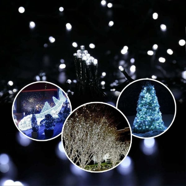 200 LED 20 m joulukuusen valot, jotka sopivat täydellisesti joulukuusille, parvekkeille (vihreä kaapeli)