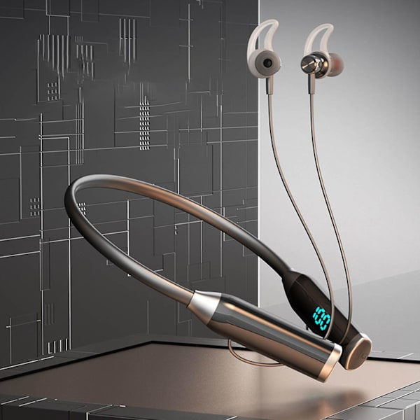 Trådlöst nackmonterat Bluetooth 5.3-headset Smart Digital Stereo Ingen fördröjning Rörelse Anti-svett och vattenavvisande Bluetooth-headset