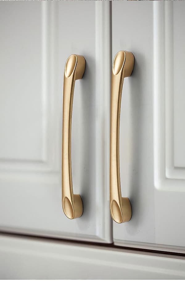 4 stk møbelgreb, hulafstand 96mm, stangmøbelgreb, køkkengreb, guld