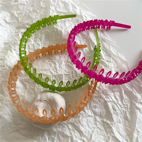 Halkfria hårband, 20 mm, hårbåge, håraccessoarer, present till dansare (orange)