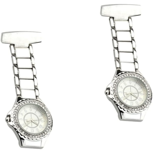 2 st Doktor Sjuksköterska Watch Kreativ Watch Personlig watch Present Klassisk watch Diamant Watch Retro Watch