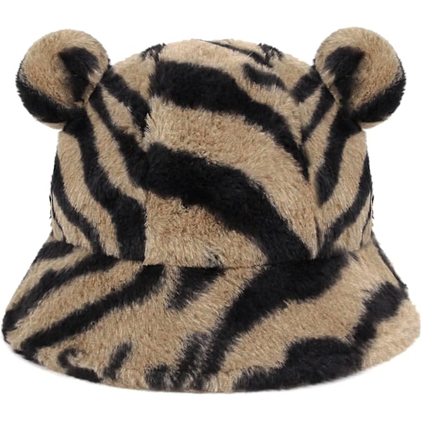Grodhatt Vuxna Bomullshatt Grodmössa Fiskehatt Strand Festival Solhatt Maskerad Grodhatt Khaki Zebra Björnöron -