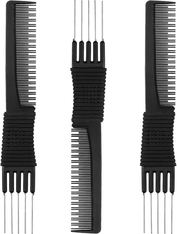 3-pak sorte Carbon Lift Teasing Combs