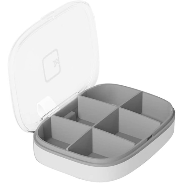 Transparent Layer Pill Box Organizer, bærbar Pocket Pill Box Carrier Medicin Opbevaringsboks