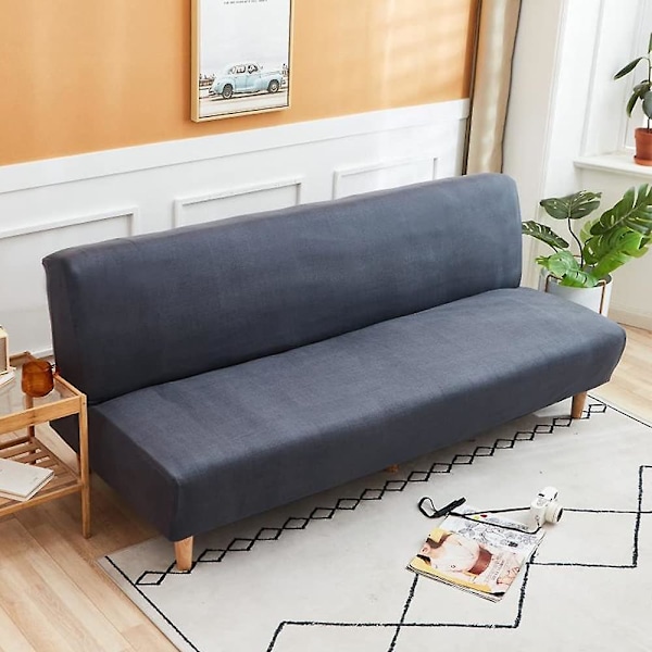 Sofaovertræk uden armlæn strækbar armløs sofaslynge 2-personers sofaovertræk