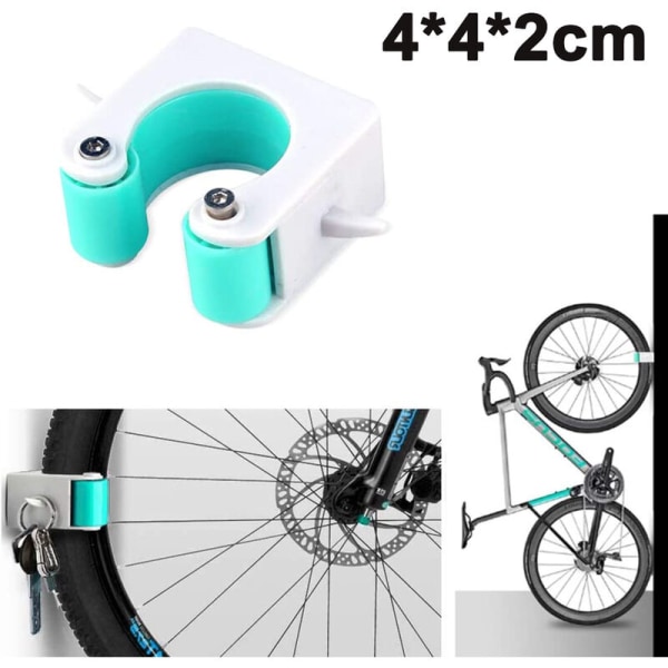 Polkupyörän pysäköintisolki MTB seinäkiinnitys maantiepyörä Pysty säilytysteline Pyöränpidike näyttöteline MTB polkupyörän soljet, sininen