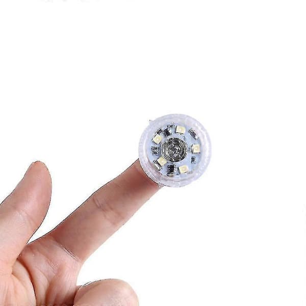 Bil Mini LED Touch Switch Lys Auto Trådløs Ambient Lampe Nat Læselampe (Hvid)