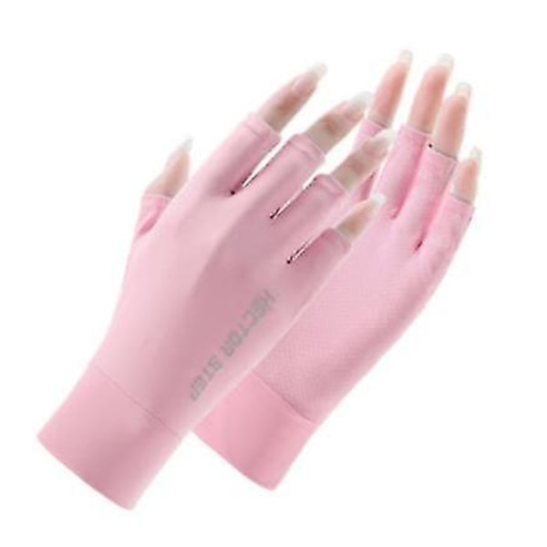 Kvinnor UV-solskyddshandskar Sunblock Fingerlösa handskar Sommar utomhushandskar för kvinnor Fiske, körning, cykling, vandring, spiklampa