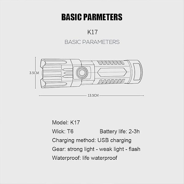 USB-ladattava taskulamppu, superkirkas taskulamppu, 4 tilaa, vedenpitävä taskulamppu, kannettava ulkotaskulamppu, hakutaskulamppu metsästykseen, retkeilyyn, vaellukseen, kalastukseen