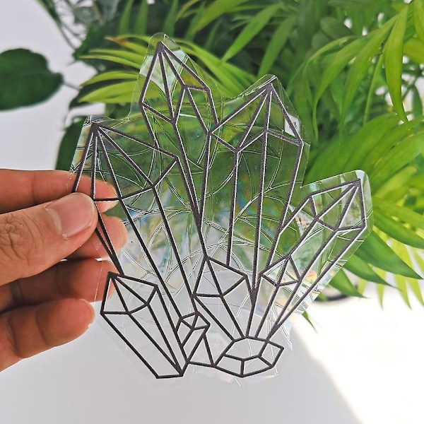 Regnbåge prisma solfångare statisk glasdekal PVC anti-kollision fönsterdekal