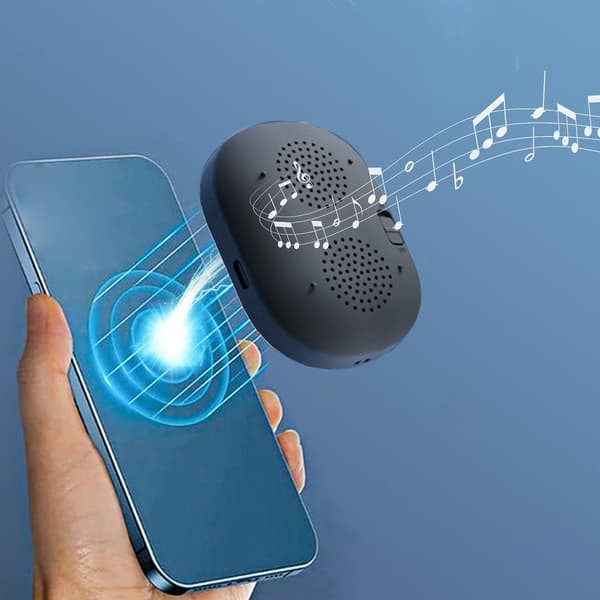 Smart bærbar telefon Bluetooth trådløs magnetisk forstærker kan sammenkobles med Bluetooth-lyd (sort)
