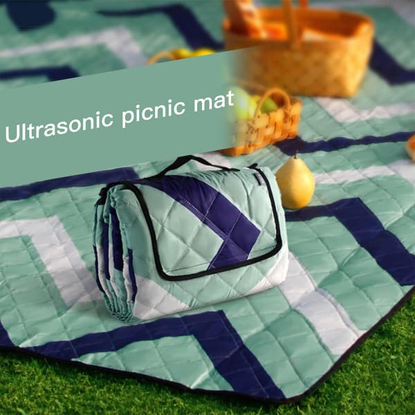 Vaskbart picnictæppe til udendørs camping for 4-7 personer