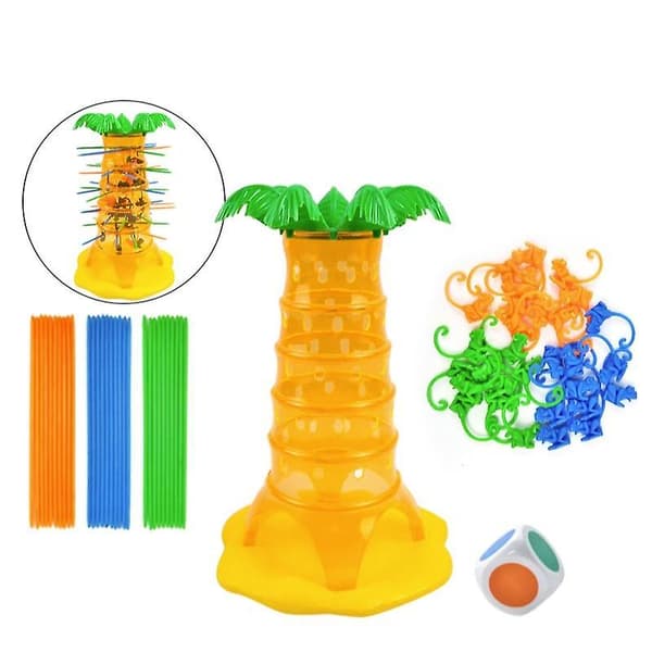 Somersault Monkey Tree Climbing Toy Monkey Alarm Play Toy för barn - För 2-4 spelare
