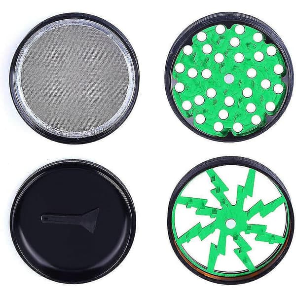 Pollenkvarn Crusher 63mm, 4-delat set med pollen skrapa