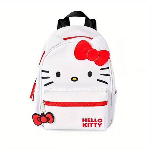 Creative Printed Backpack Japanese College Style Cartoon Student School Bag Pu Leather Backpack