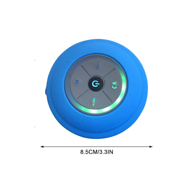 Clearance Portable Bluetooth -kaiutin Langattomat suihkukaiuttimet (sininen)