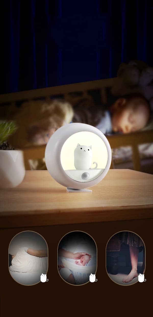 Led Motion Kids Natlys Genopladeligt Usb Natlys L