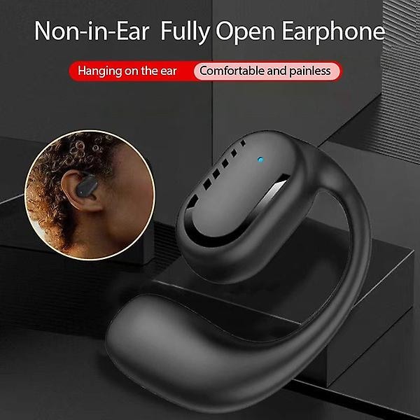 Bluetooth-hörlurar med öronkrok, enkel öra, lång uthållighet, affärsdrivande hörlurar, smärtfri användning, vattentäta hörlurar