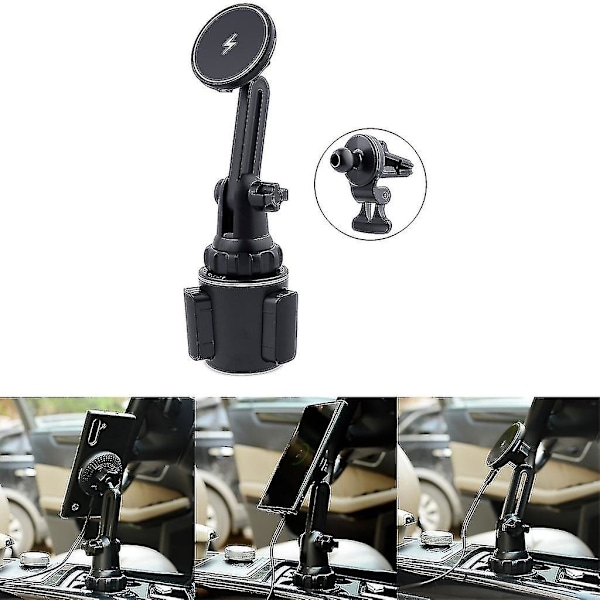 Biltelefon koppholder stativ drikkeflaskefeste for Magsafe-lader for iOS