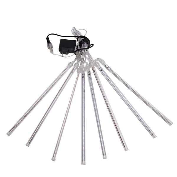 Julepynt 30 cm jule-LED hule meteorregnrør dekorativ