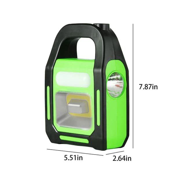Bærbar lampe - Solenergi og USB-drevet