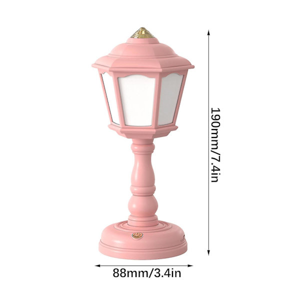 Himmennettävä retro pöytäyövalaisin USB-kaapelilla LED-lukuvalaisin Lataus Luova pieni yövalo（keltainen）