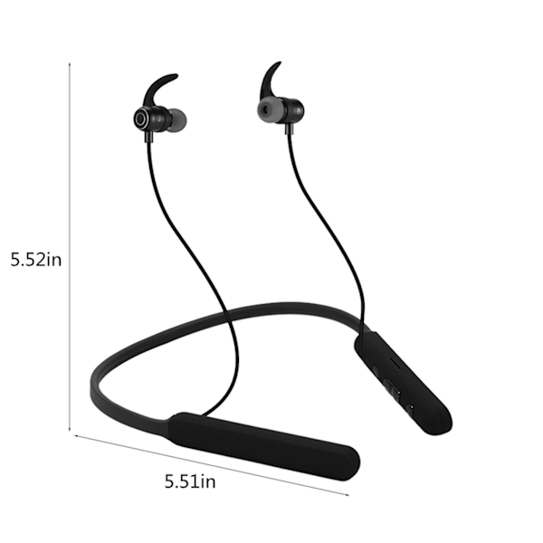 Bluetooth Headset Sports Hængende Hals Tung Bas Super Lang Standby