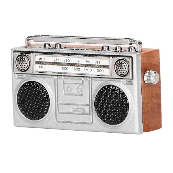 Retro Radio Model Legetøj Dukkehus Dekoration - 1:12 Skala Miniature