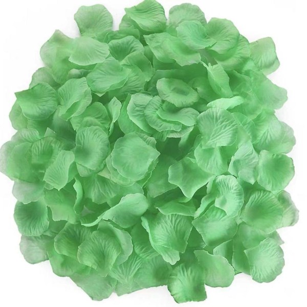 Gröna kronblad - 3000 konstgjorda blomblad för bröllop, fester, mittpunkter, födelsedagar, romantisk atmosfär.