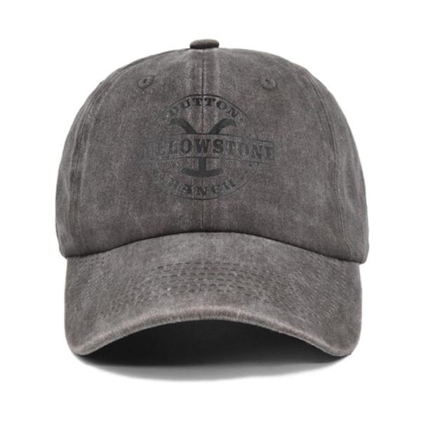 Europæisk og amerikansk graffiti trykt baseball cap Yellowstone silketryk spids kasket lavet af gammel buet skygge kasket Yellowstone solskærm