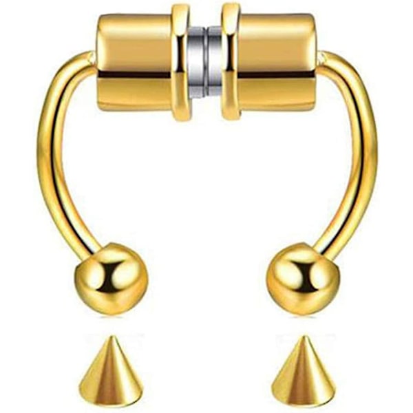 Falsk näspiercing ring magnet septum näspiercing hästsko rostfritt