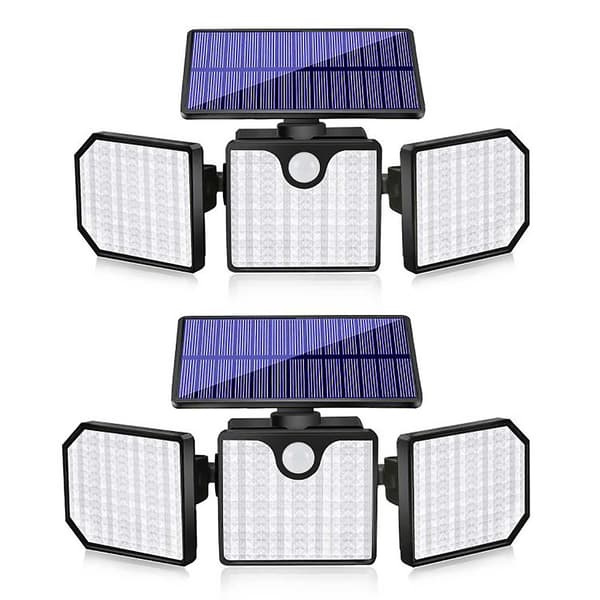 230 LED 2200LM Solcellslampa med Rörelsesensor, Utomhus Säkerhetslampa