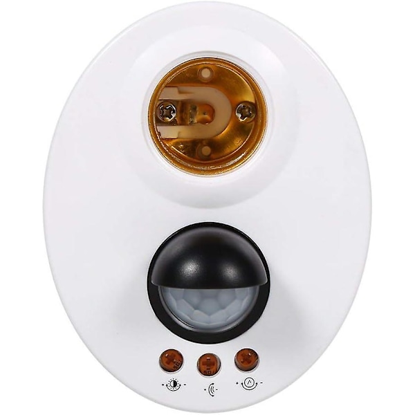 Lampfäste E27 110-250V Automatisk IR Infraröd Sensor Ljus Bas Bas Lampfäste Mänsklig Kropp Induktion Switch