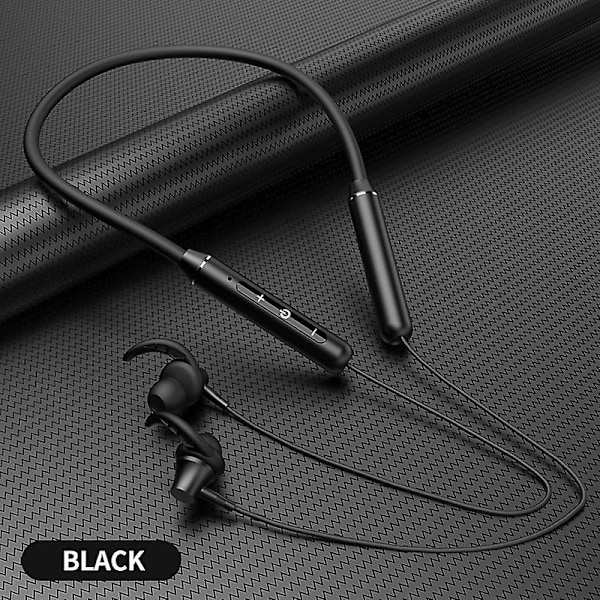 Bluetooth 5.2-hörlurar, nackband, trådlöst headset för sport, vattentäta Blueototh-öronsnäckor, brusreducerande, stereo, in-ear-hörlurar med mikrofon
