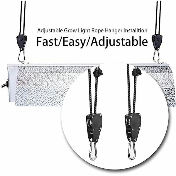 2 st 1/8 LED-lyftrepväxtljuskabel med krokpresent