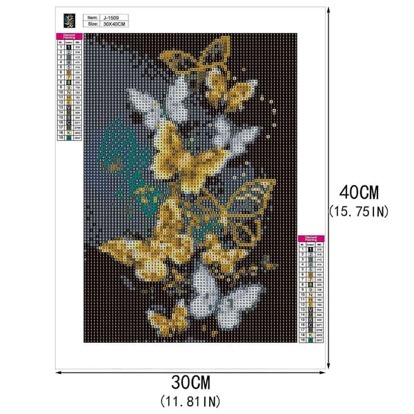 Diy 5d Diamantmaleri, 2 Stykker Korssting Kit Broderi Diamantmaleri Kits Til Stue