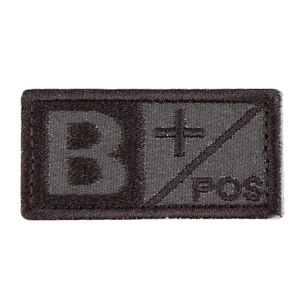 Dww-2stk-B- Blodtype Morale Army Tactical Broderi Feste Patch