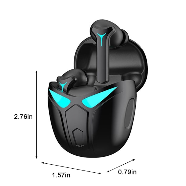 Trådlöst Bluetooth-headset, intelligent brusreducering, in-ear sportsspel, e-sport headset, superlång