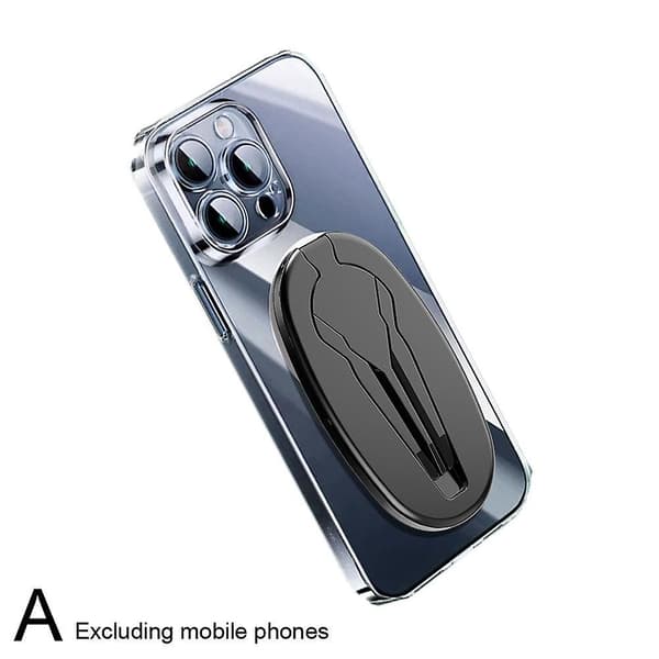 Mobiltelefon Tripod Stativ Live Broadcast Foldbar Magnetisk Sugning（Sort）