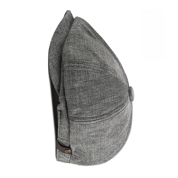 Dww-A mørkegrå unisex brødknapp caps, avis caps, åttekantet caps for menn