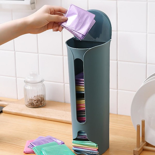 Plastikposeholder Køkken Dagligvarer Plastikpose Opbevaring Og Dispenser Til Plastik