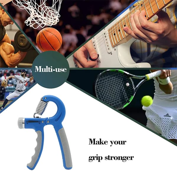 Grip Strength Trainer, Justerbart motstånd Handgrepp för musiker och atleter, Mörkblå
