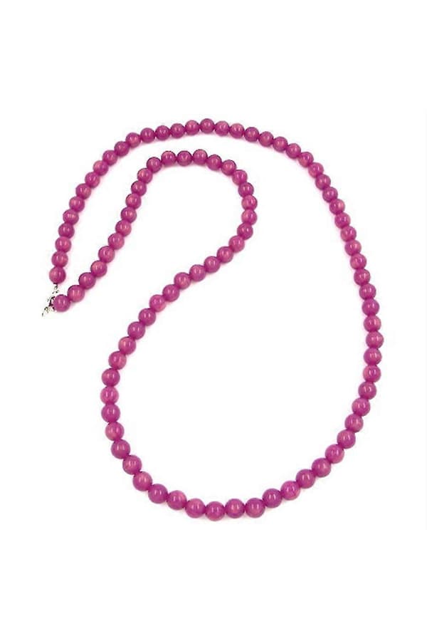 Halsband Pärlor 10mm Lila-silke 90cm - Gl02260