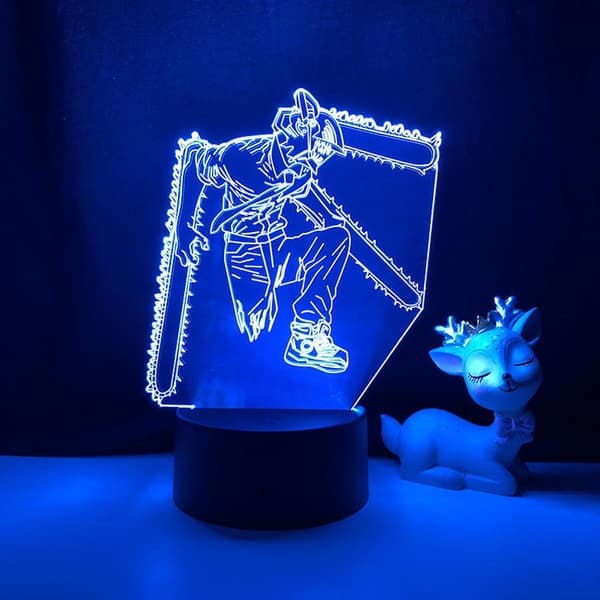 3D LED-nattlampor Anime-karaktär 3D-illusion